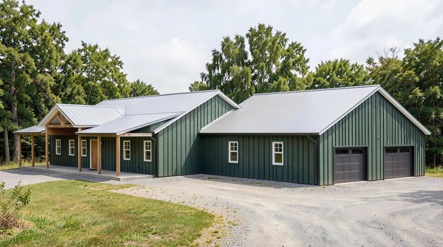 PL-64007-J Jodi Barndominium House Plan