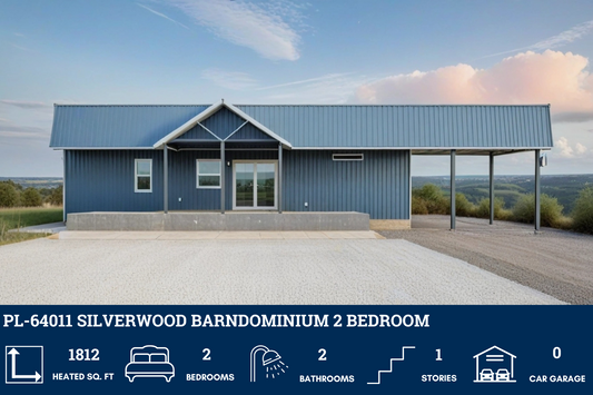 PL-64011 Silverwood Barndominium House Plan