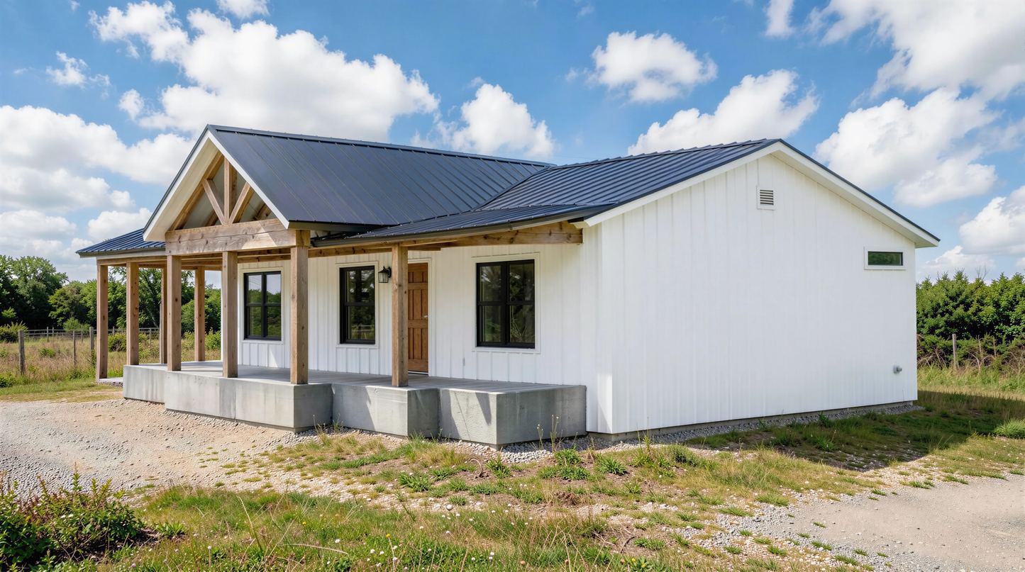 PL-64011 Silverwood Barndominium House Plan