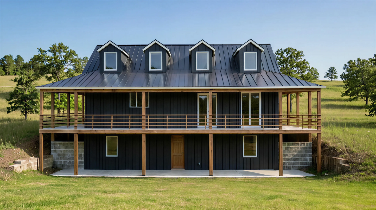 PL-64015-M Mayer Barndominium House Plan