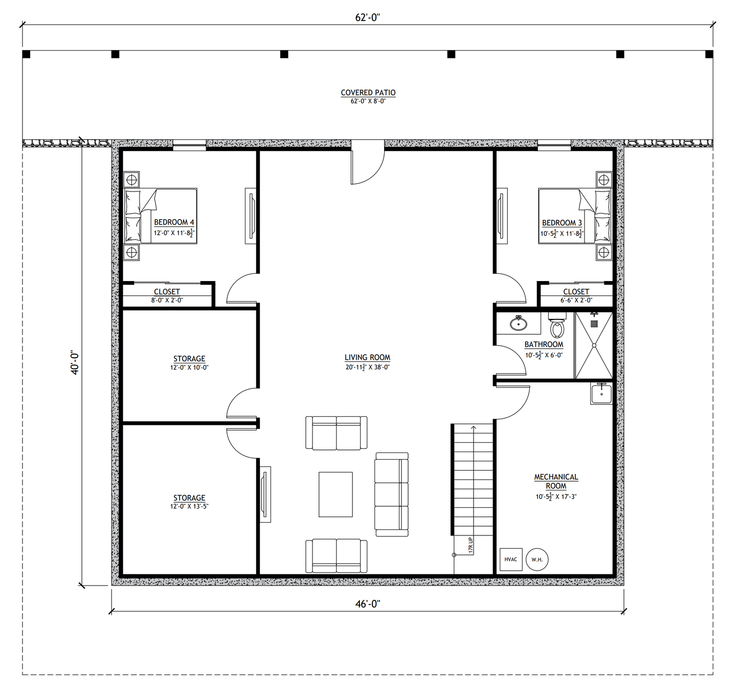 PL-64015-M Mayer Barndominium House Plan