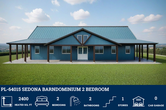 PL-64015 Sedona Barndominium House Plan