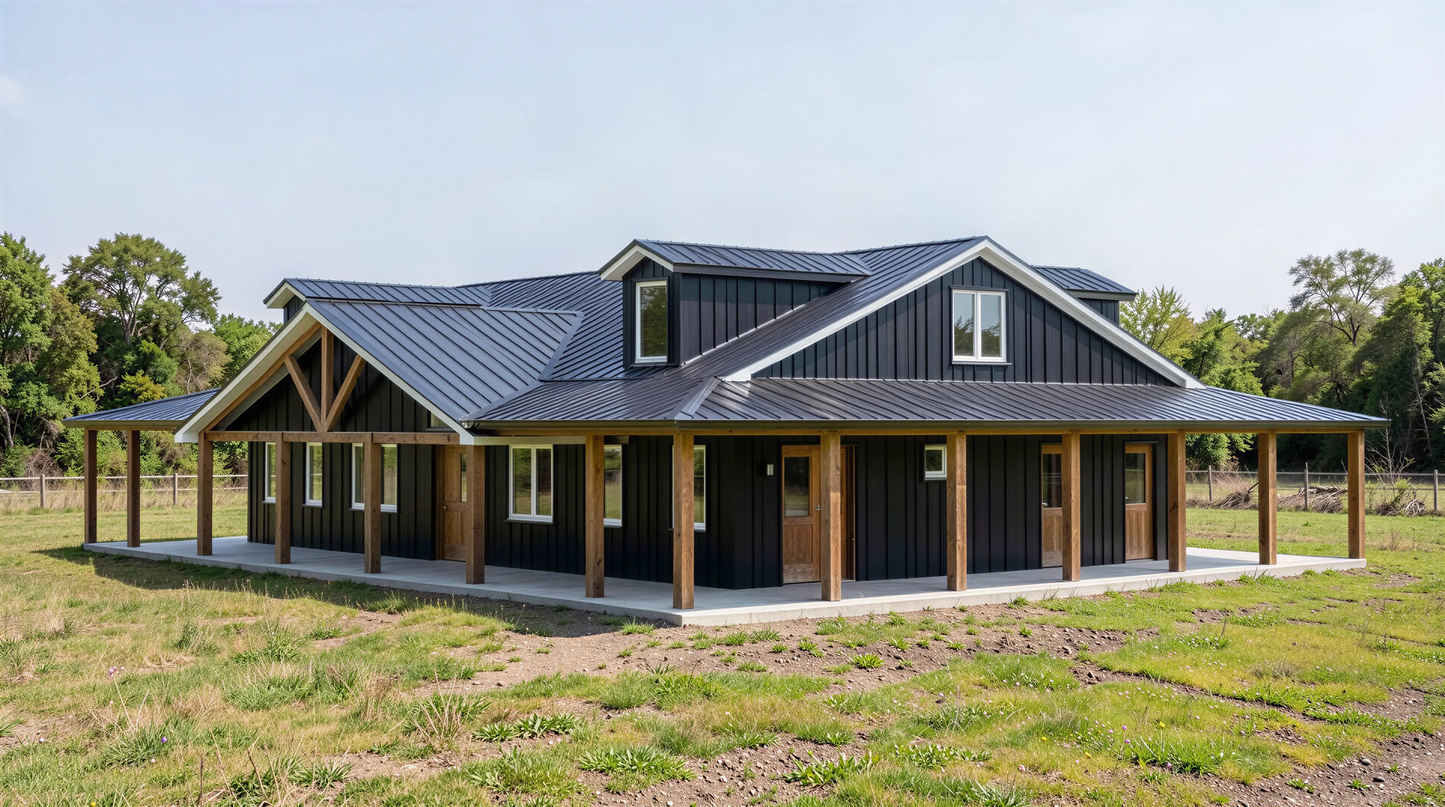 PL-64015 Sedona Barndominium House Plan