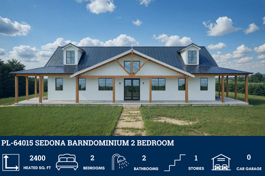 PL-64015 Sedona Barndominium House Plan