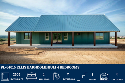 PL-64016 Ellis Barndominium House Plan