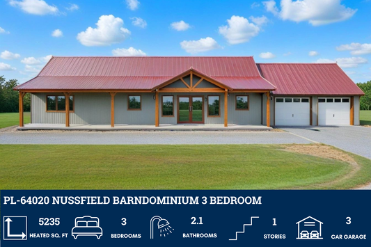 PL-64020 Nussfield Barndominium House Plan