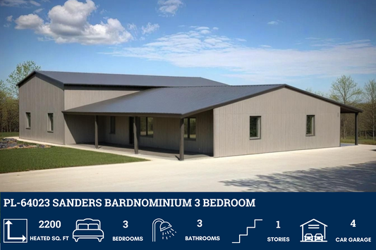 PL-64023 Sanders Barndominium House Plan