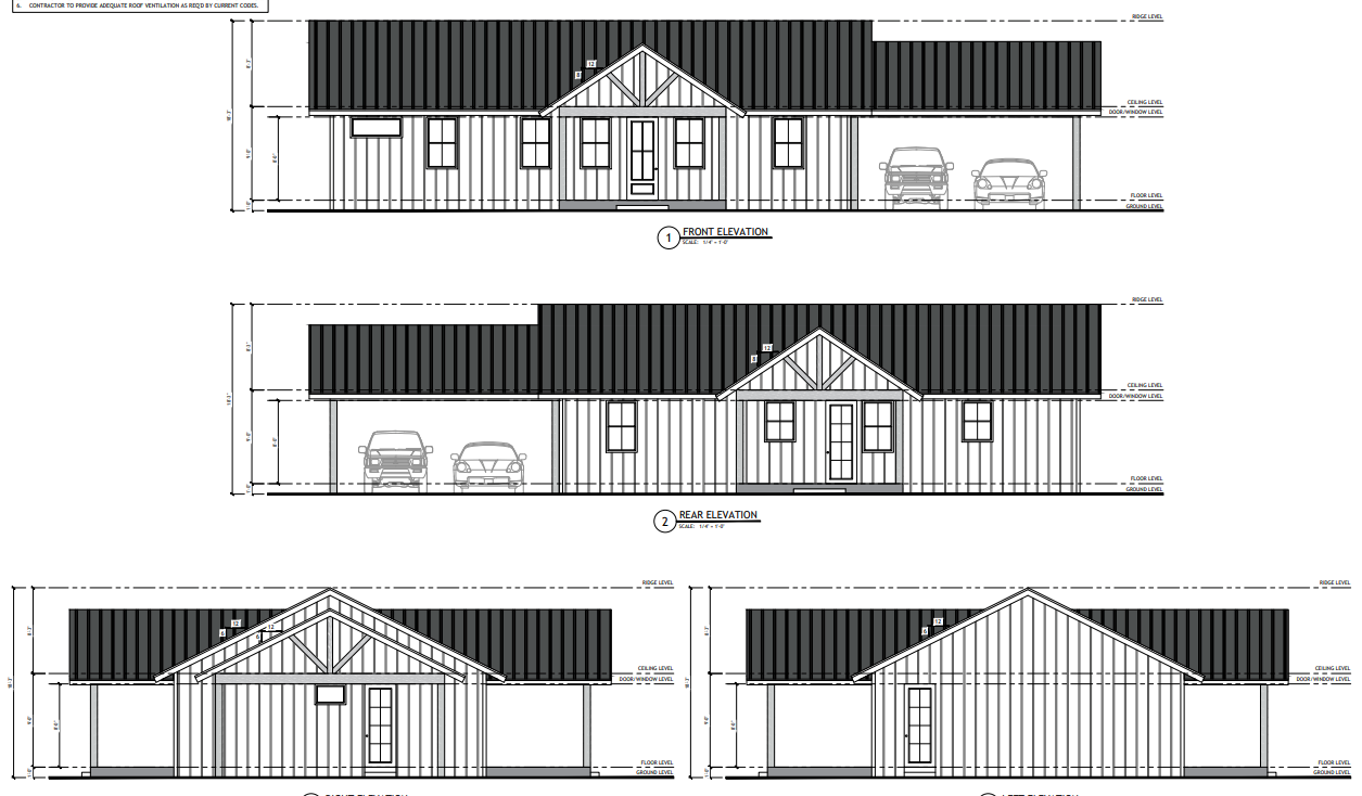 PL-64024 Thompson Barndominium House Plan