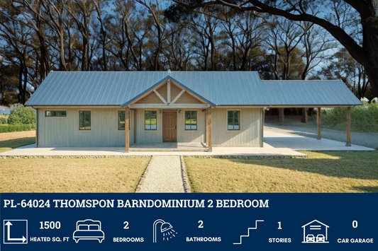 PL-64024 Thompson Barndominium House Plan