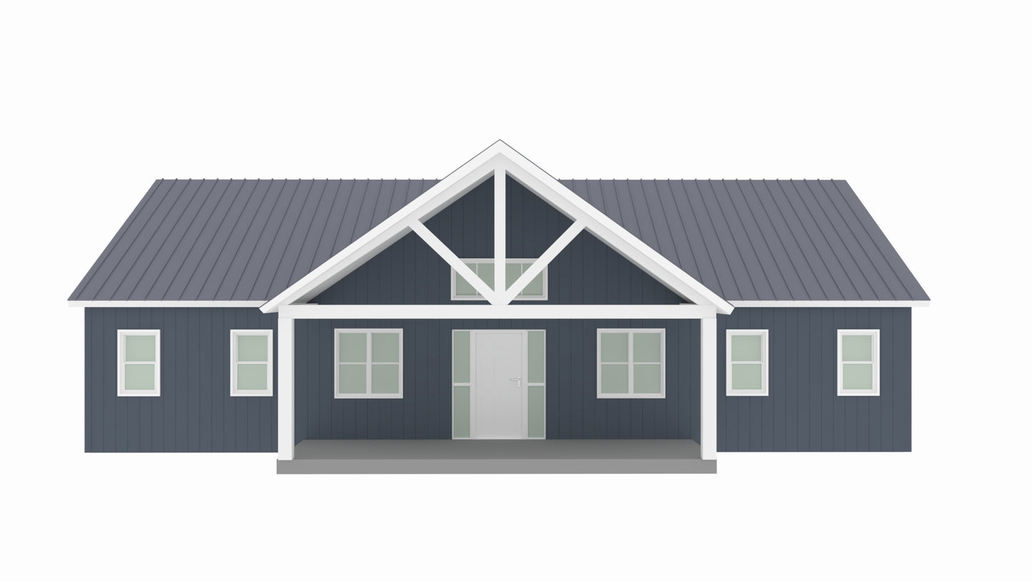 PL-64025 Joy Barndominium House Plans