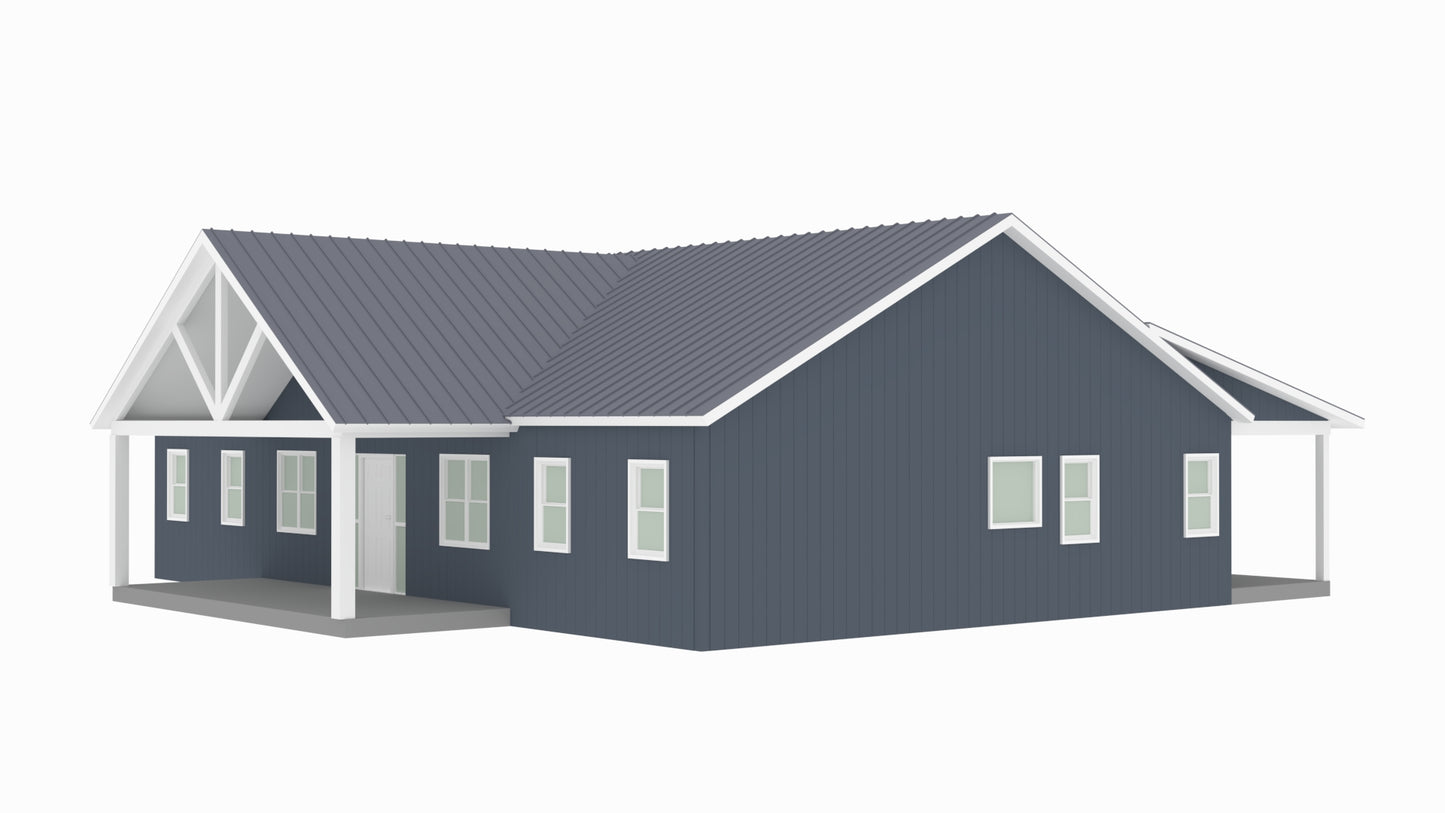 PL-64025 Joy Barndominium House Plans