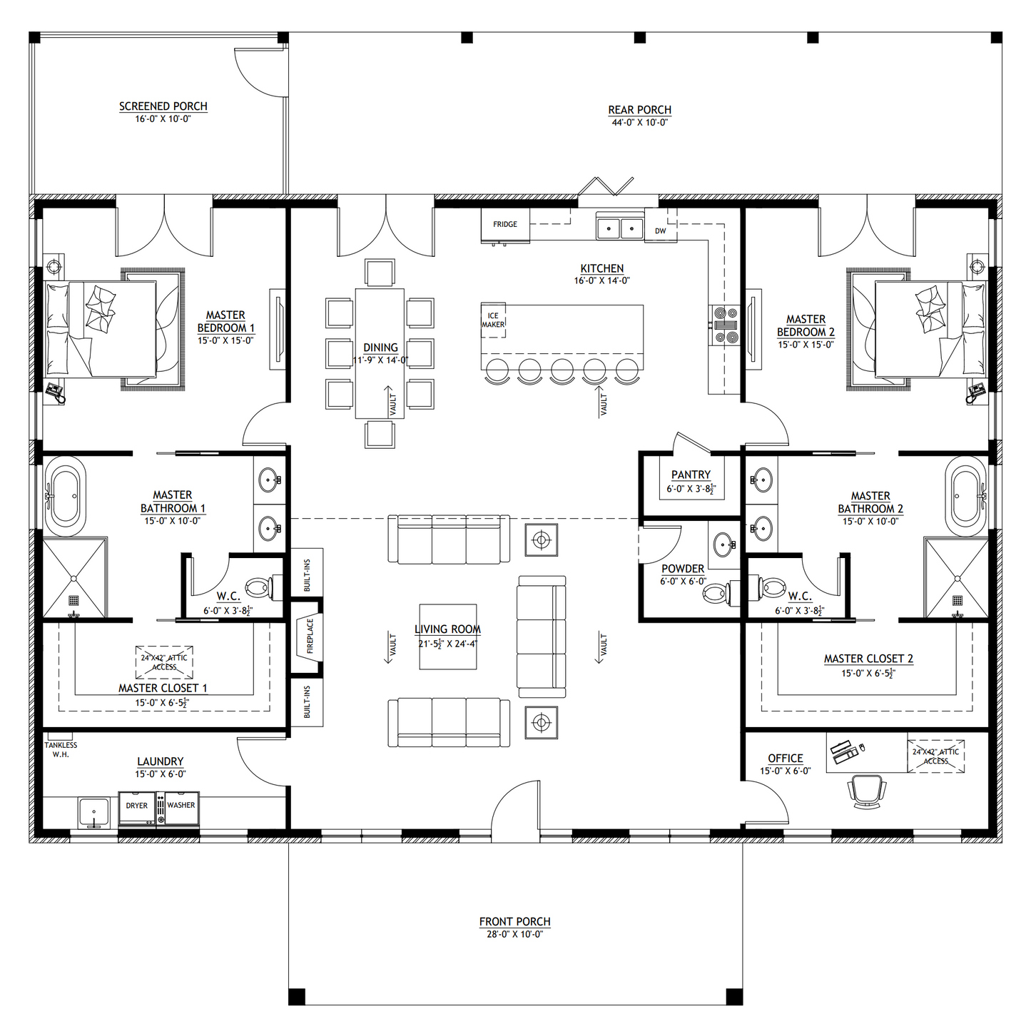 PL-64025 Joy Barndominium House Plans