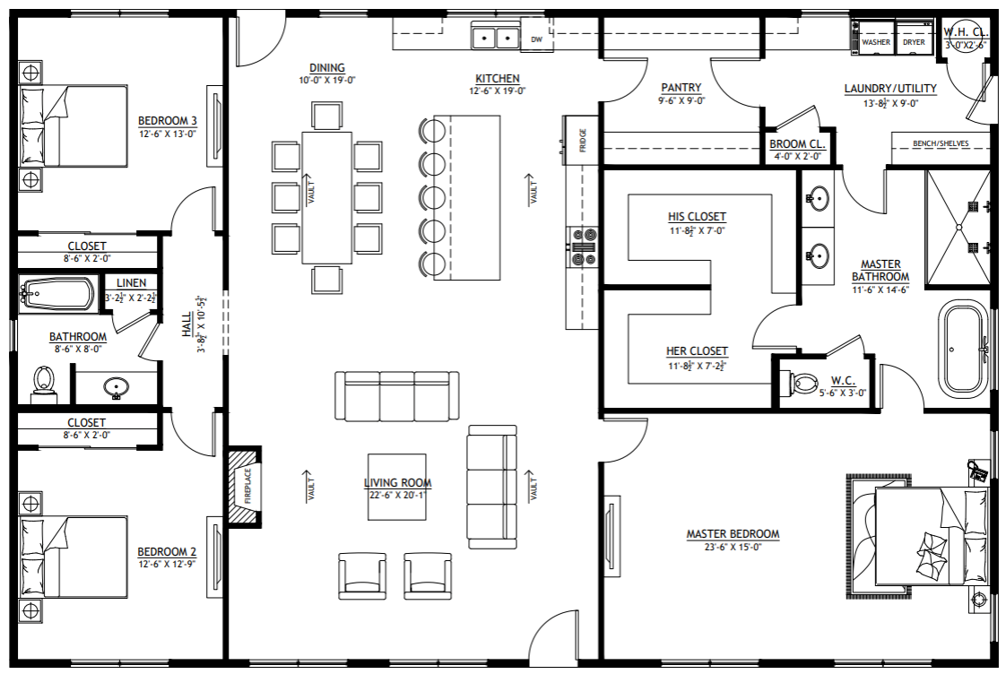 PL-64026 Monica Barndominium House Plan