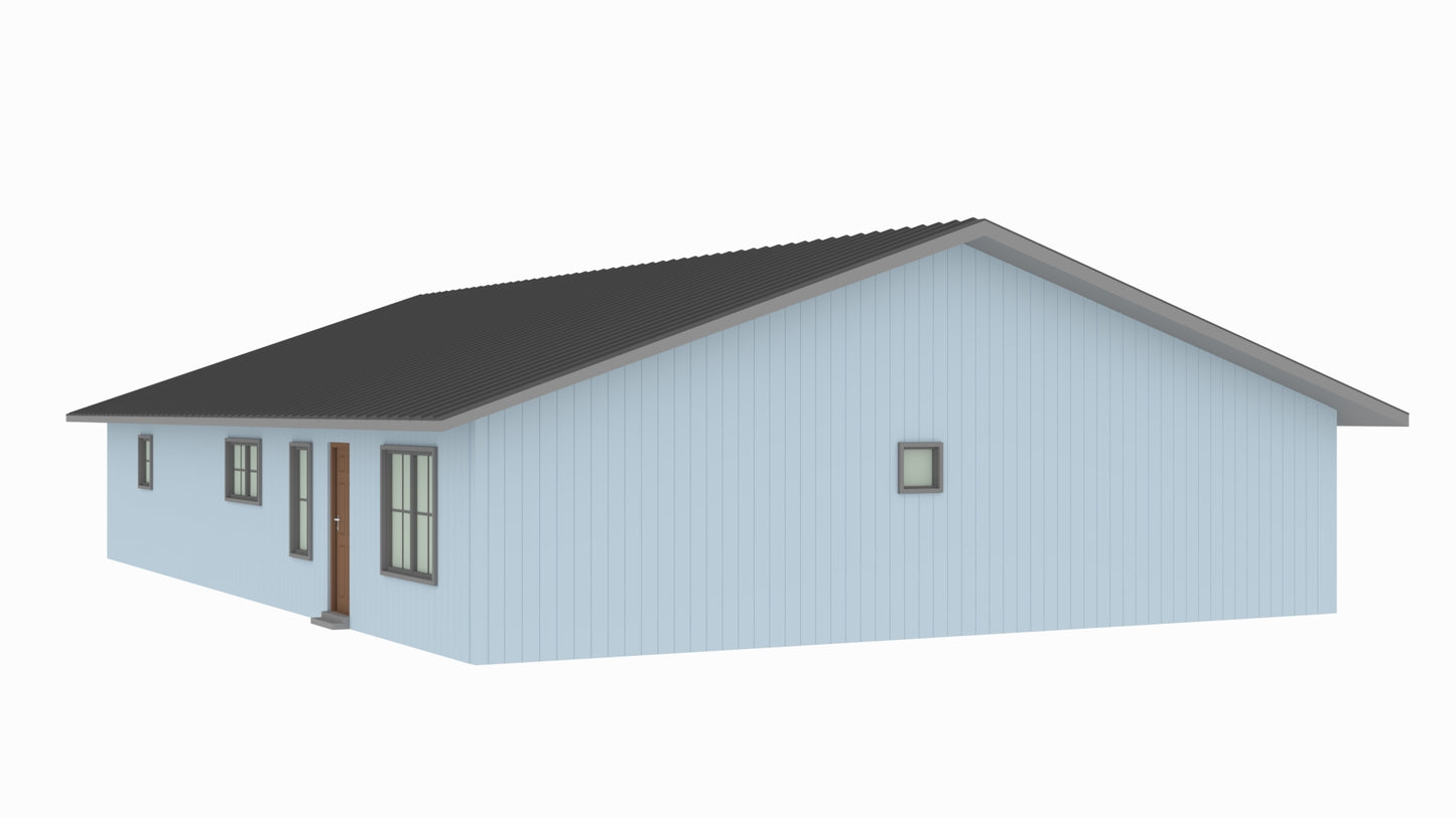 PL-64026 Monica Barndominium House Plan