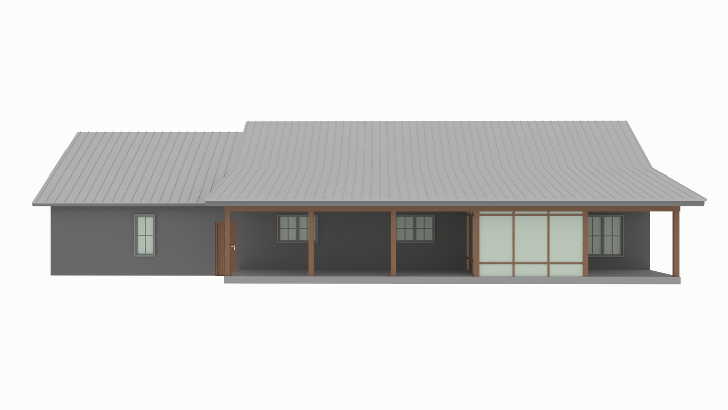 PL-64027 Danica Barndominium House Plan