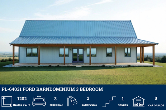 PL-64031 Ford Barndominium House Plan