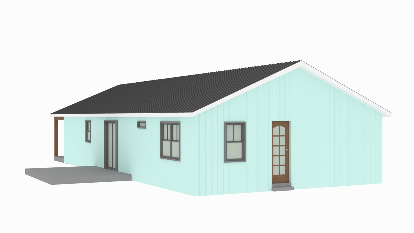 PL-64032 Abraham Barndominium House Plan