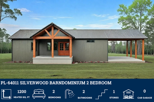 PL-64011 Silverwood Barndominium House Plan