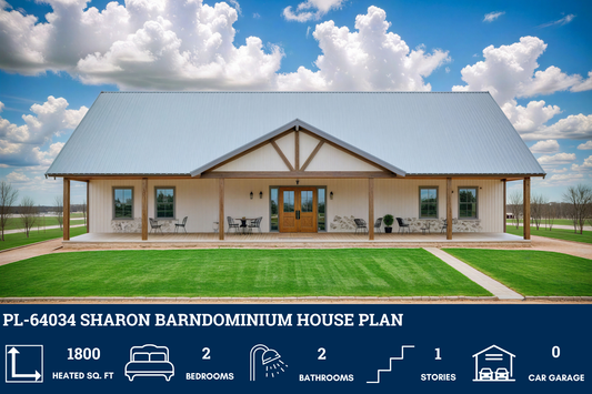 PL-64034 Sharon Barndominium House Plan