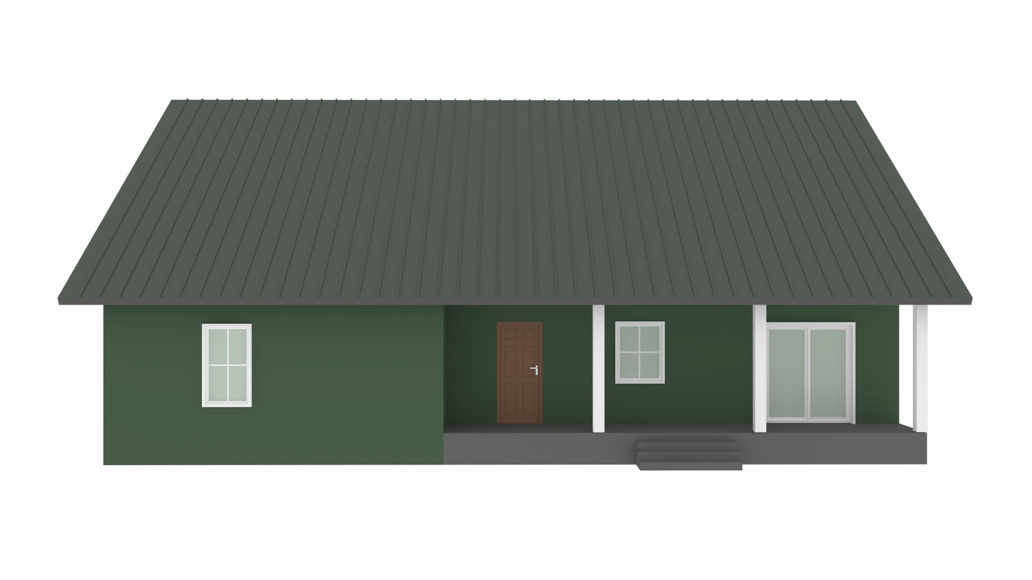 PL-64038 Caesar Barndominium House Plan