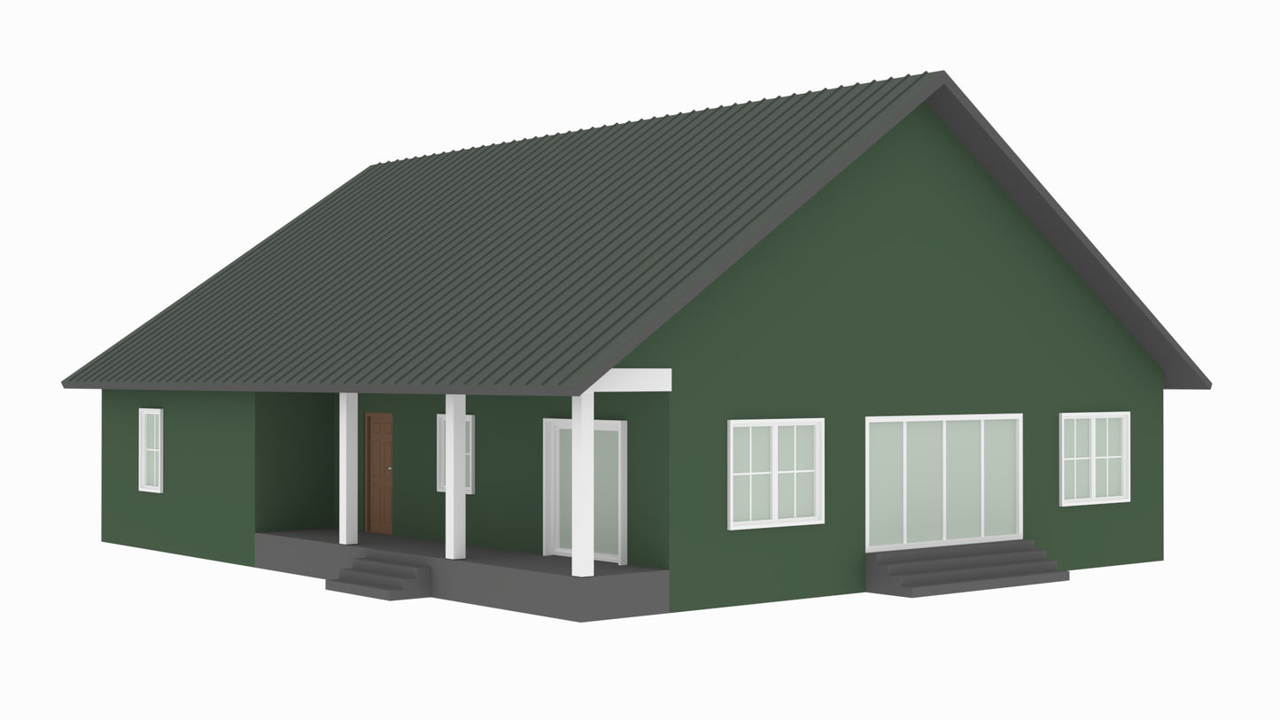 PL-64038 Caesar Barndominium House Plan