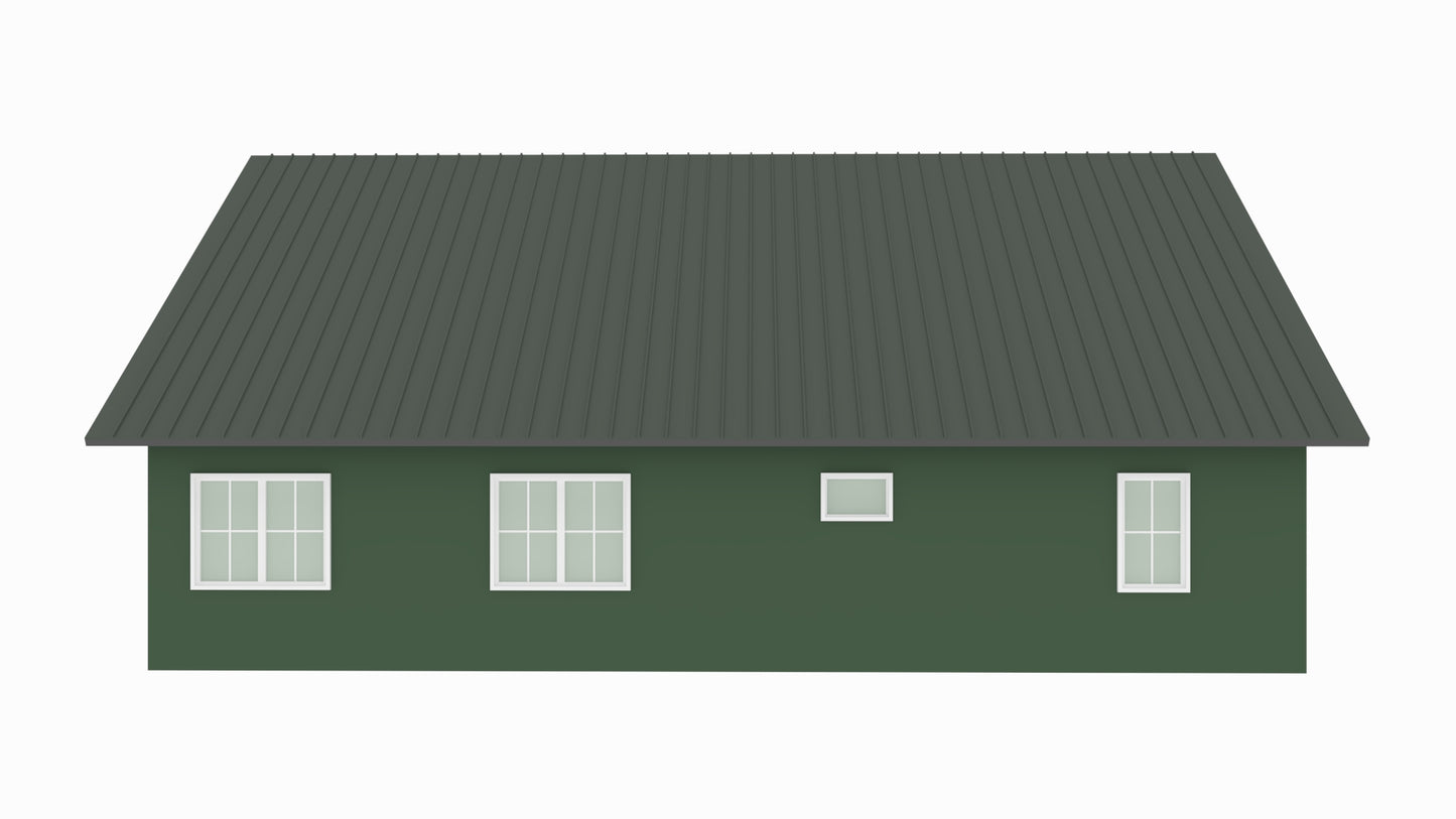 PL-64038 Caesar Barndominium House Plan