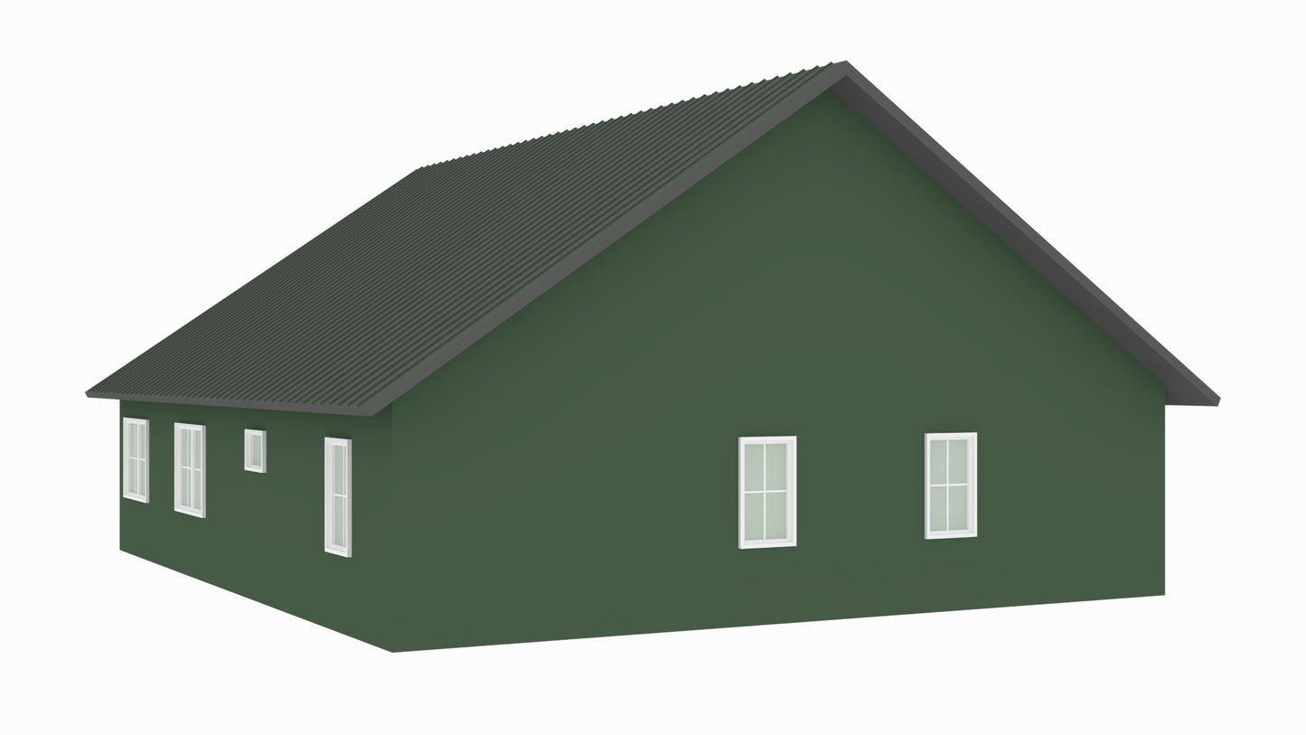 PL-64038 Caesar Barndominium House Plan