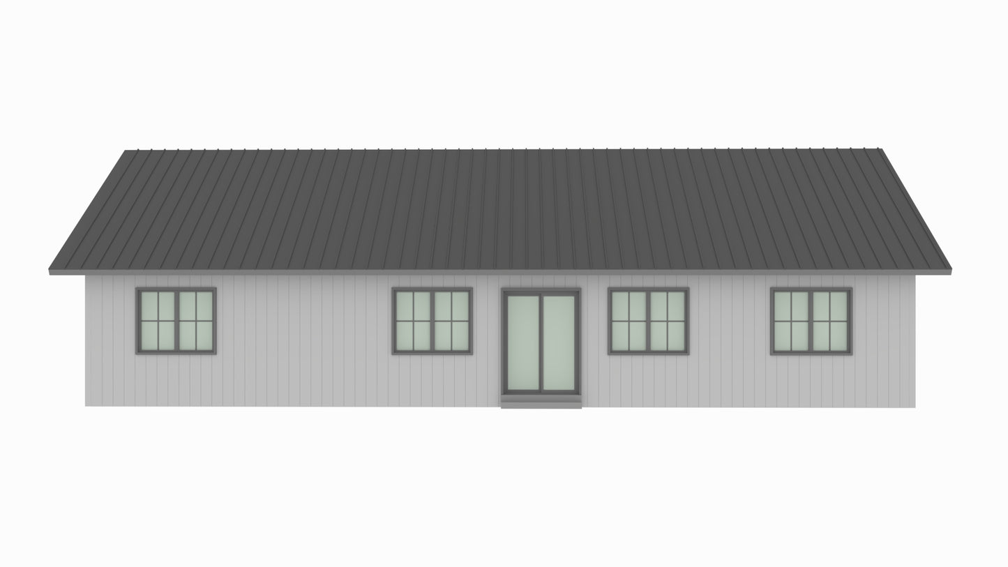 PL-64040 Roberta Barndominium House Plan