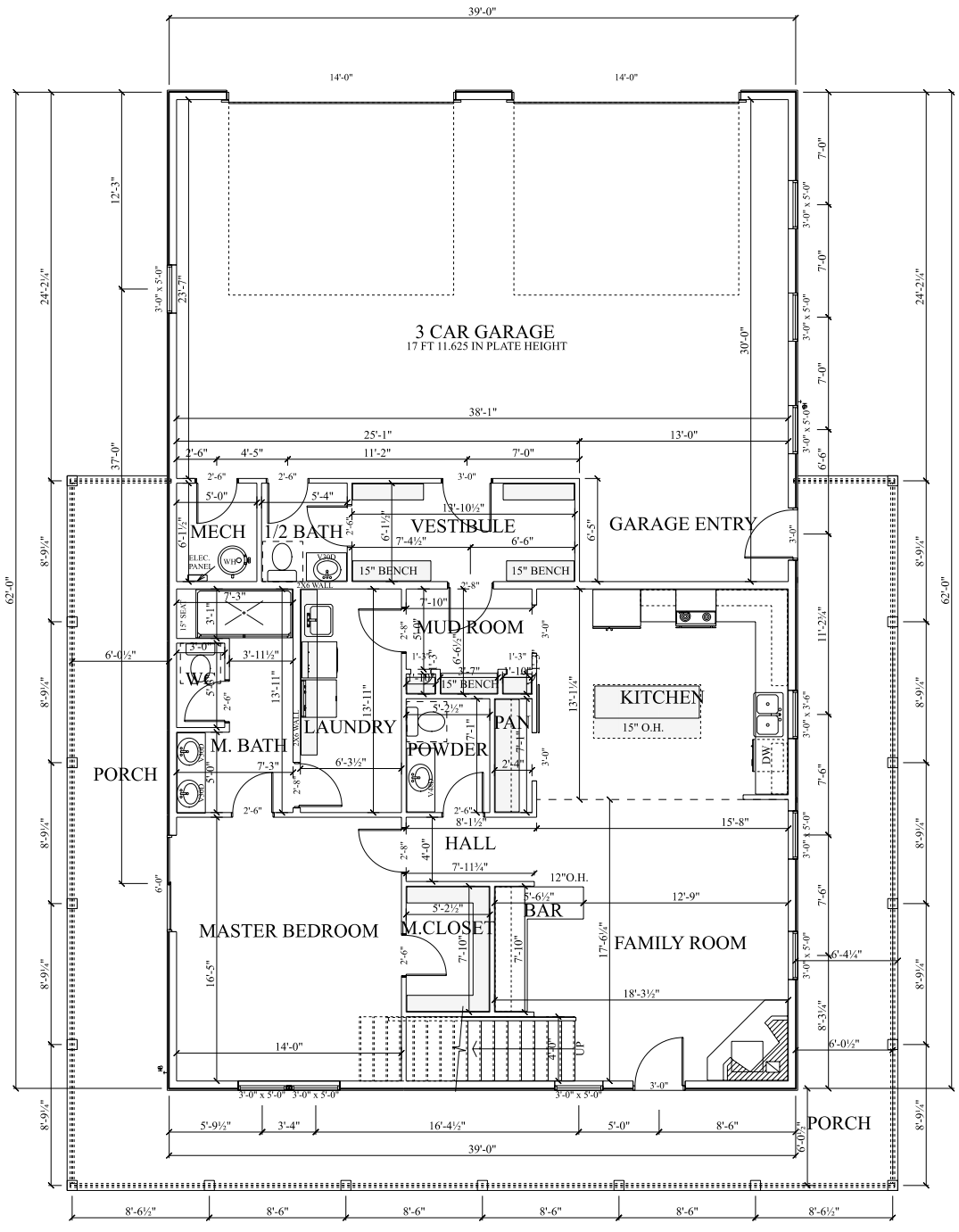 PL-69193 Westchase Barndominium House Plan