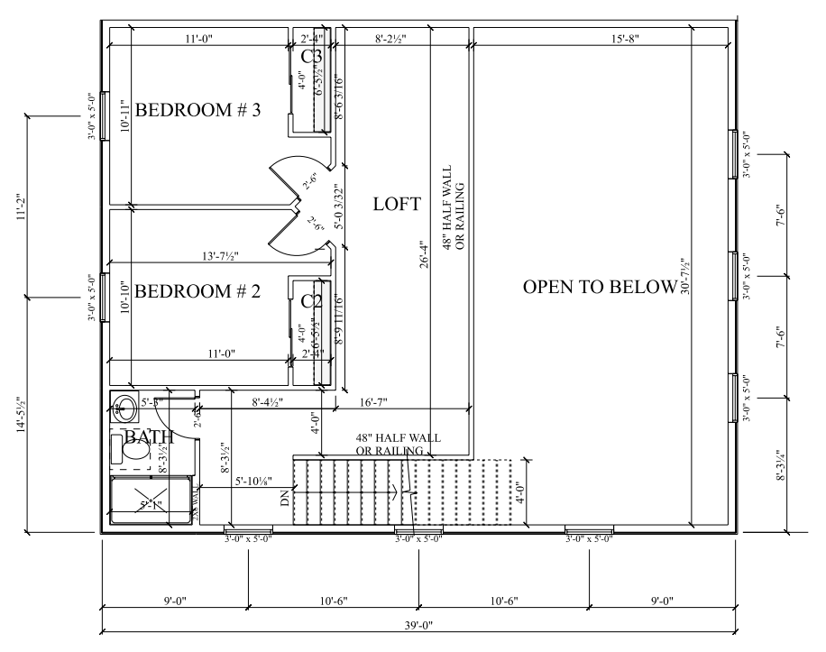 PL-69193 Westchase Barndominium House Plan