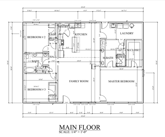PL-69194 Florian Barndominium House Plan
