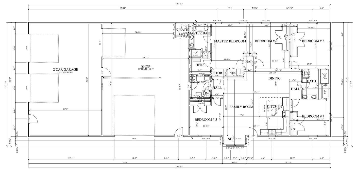 PL-69196 Apollo Barndominium House Plan