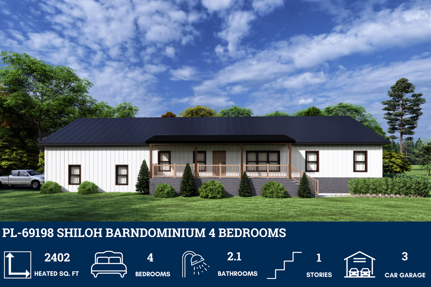 40x60 Barndominium House Plans