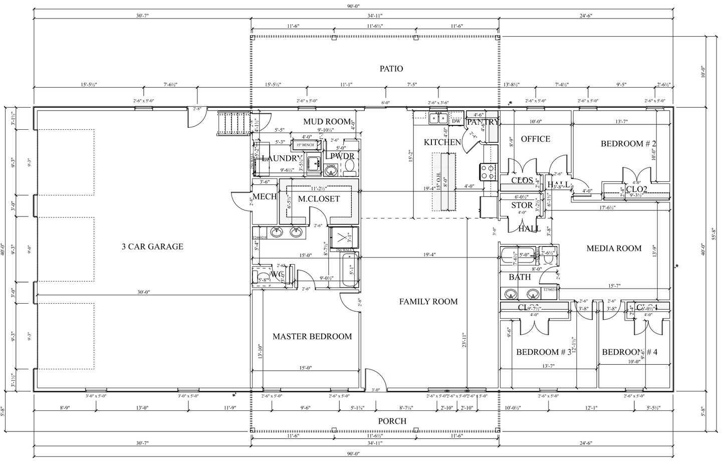 PL-69198 Shiloh Barndominium House Plan