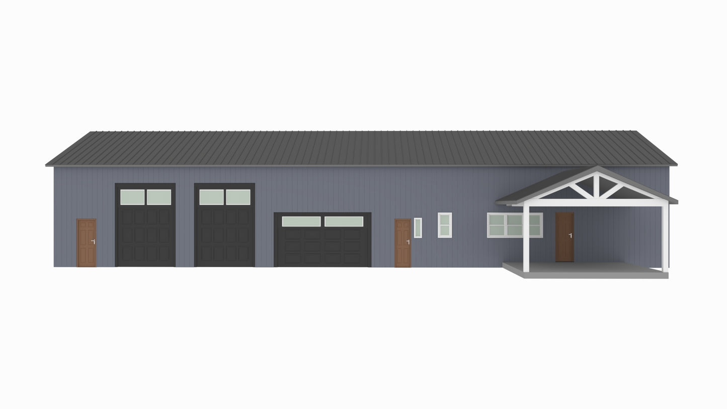 PL-71007-M Michelle Barndominium House Plan