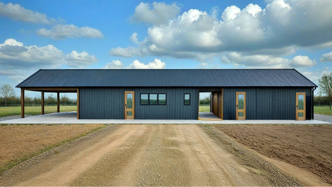 PL-71007-Y Young Barndominium House Plan