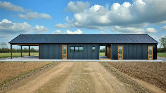 PL-71007-Y Young Barndominium House Plan