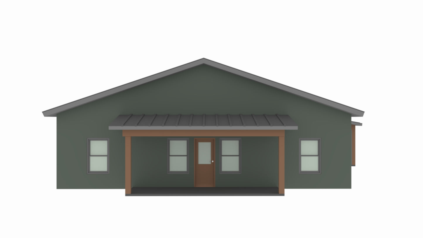PL-71009 Hunter Barndominium House Plan