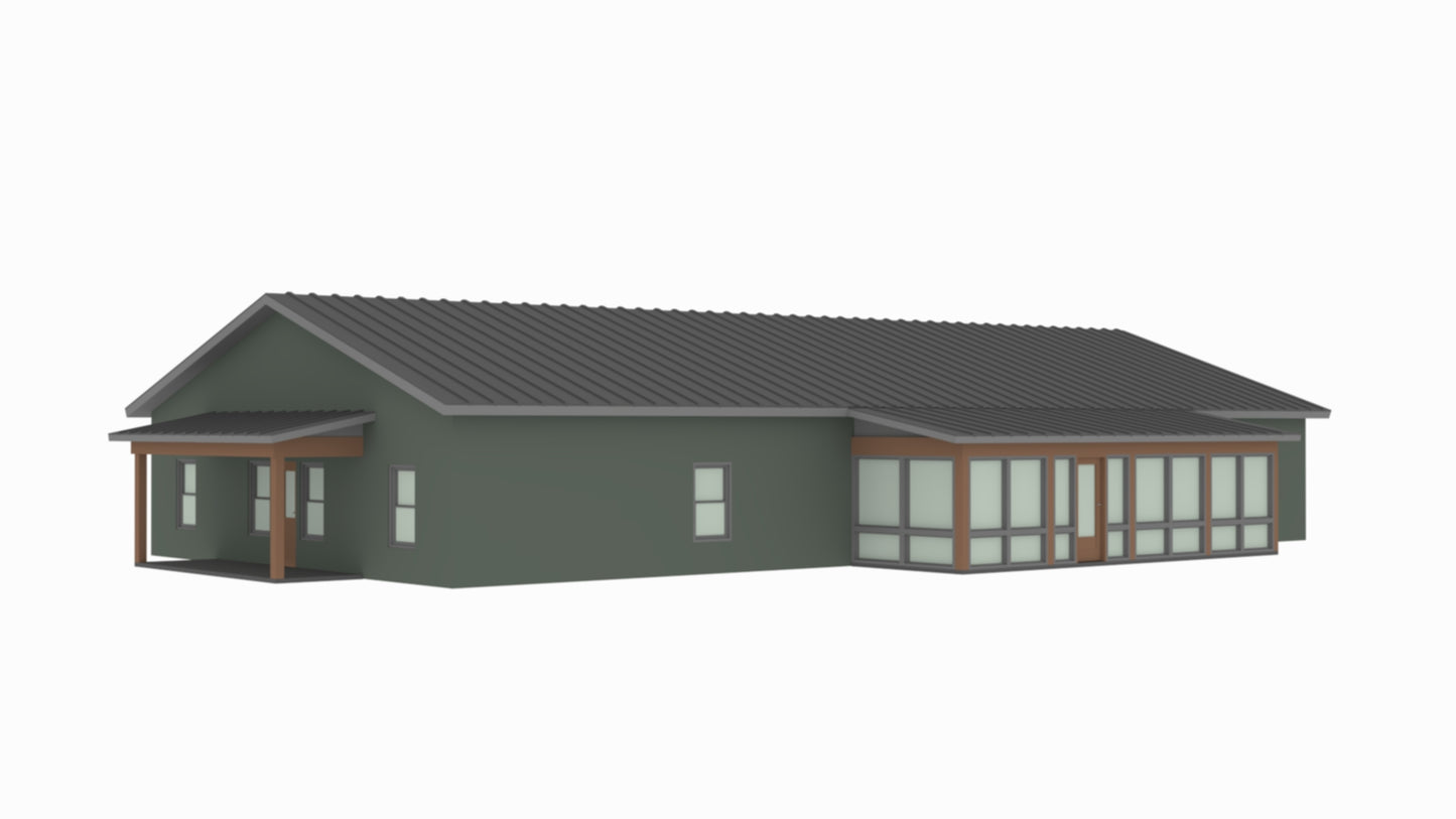 PL-71009 Hunter Barndominium House Plan