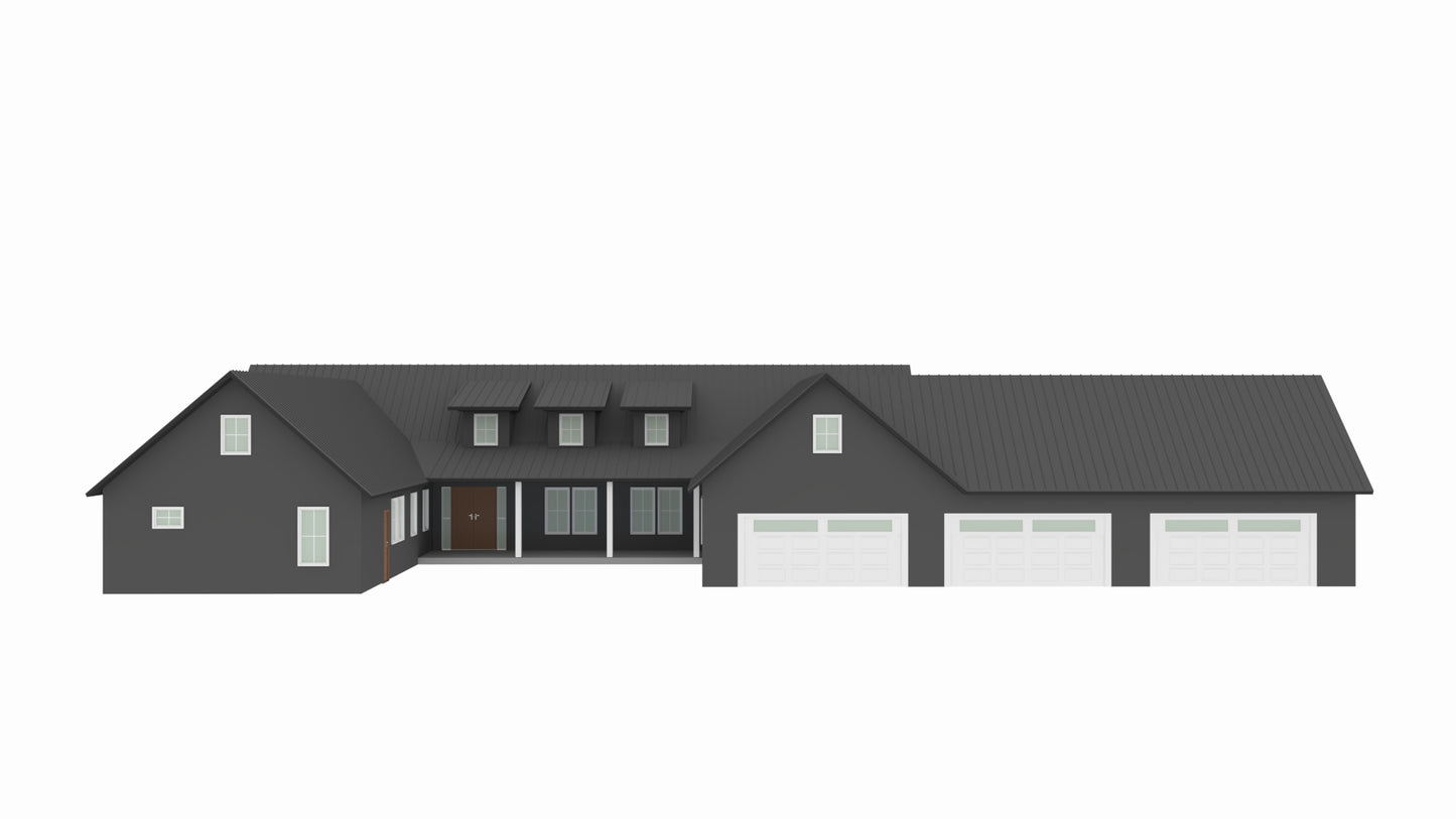 PL-71011-H Harvest Barndominium House Plan