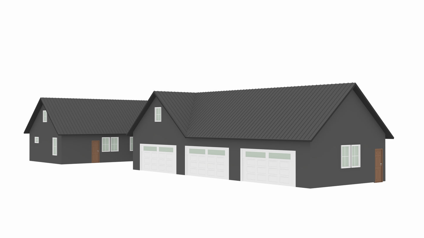 PL-71011-H Harvest Barndominium House Plan