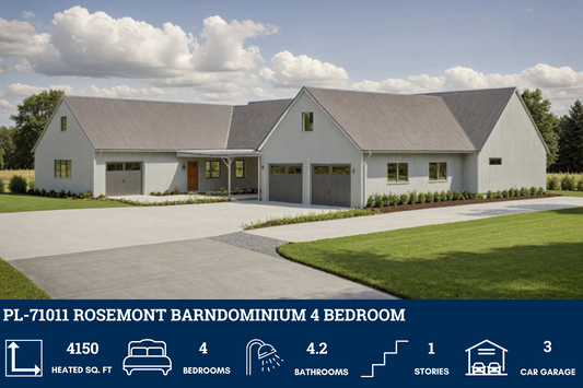 PL-71011 Rosemont Barndominium House Plans
