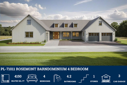 PL-71011 Rosemont Barndominium House Plans