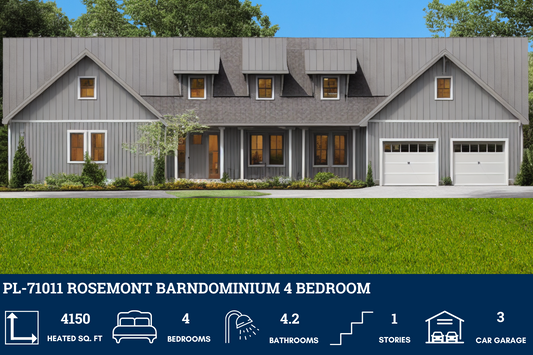 PL-71011 Rosemont Barndominium House Plans