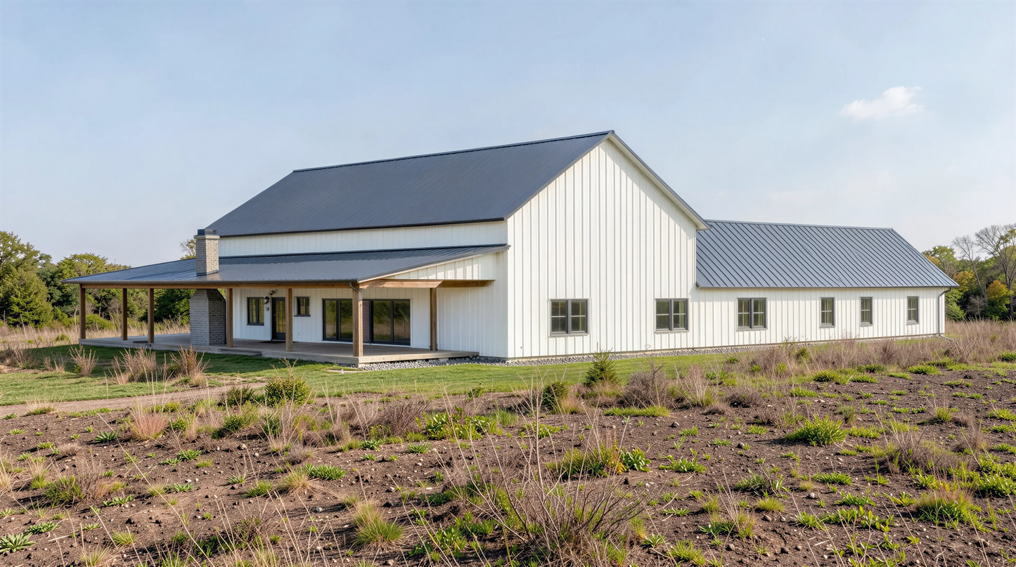 PL-71101-A Alejandra Barndominium House Plan