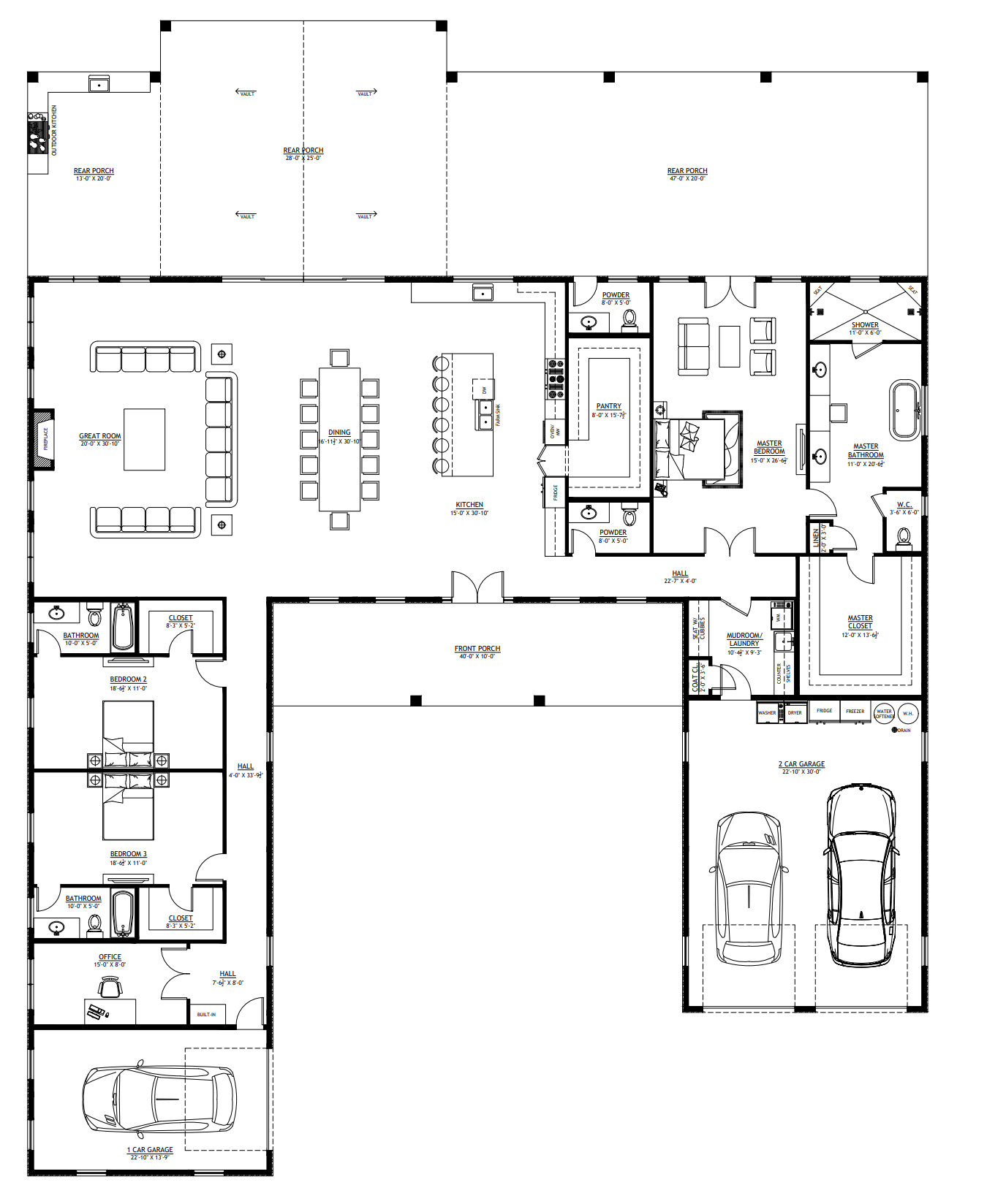 PL-71101-P Angel Barndominium House Plan