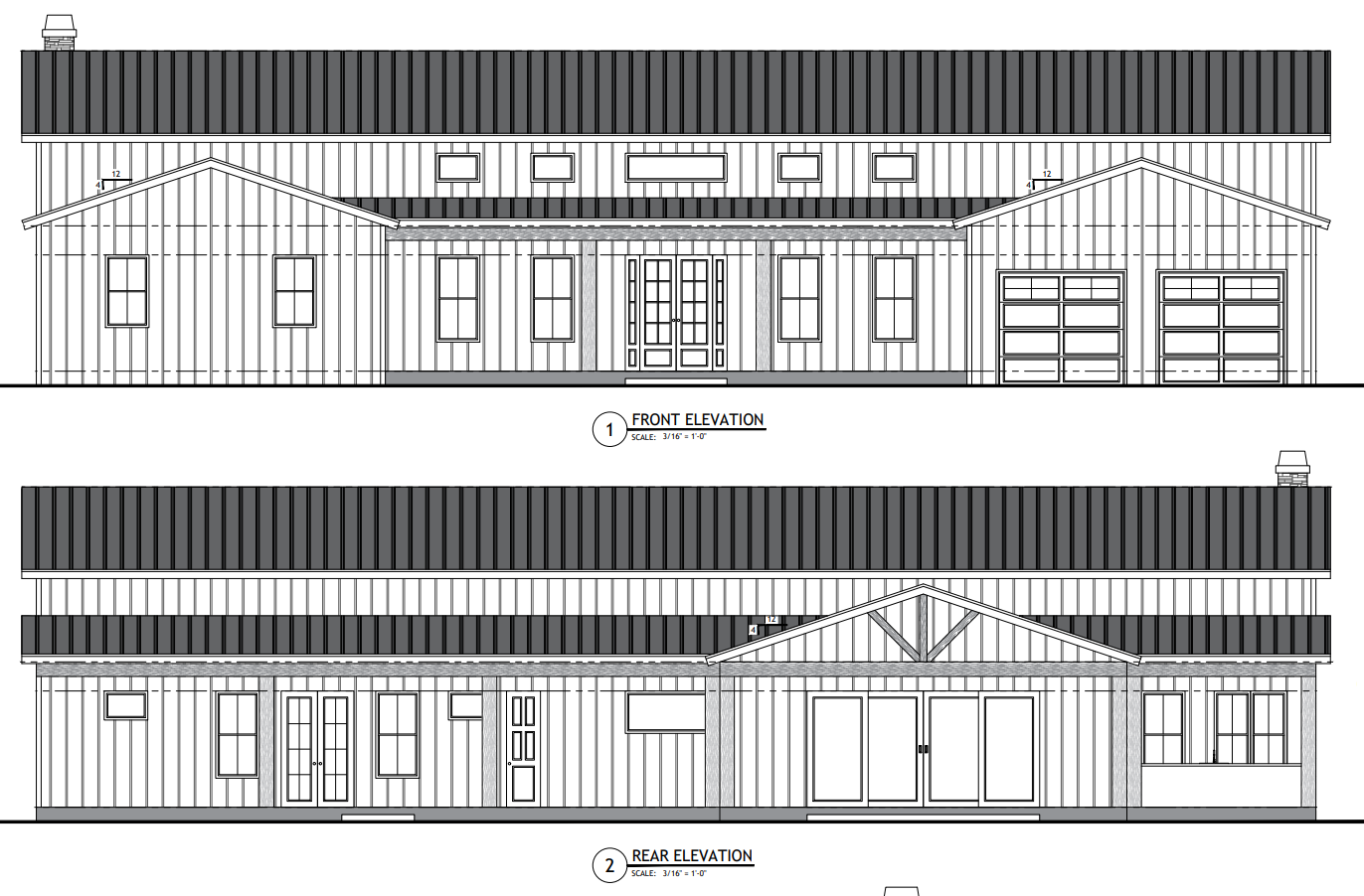 PL-71101-P Angel Barndominium House Plan