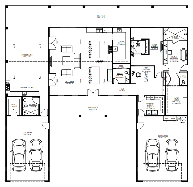 PL-71102 Renee Barndominium House Plan