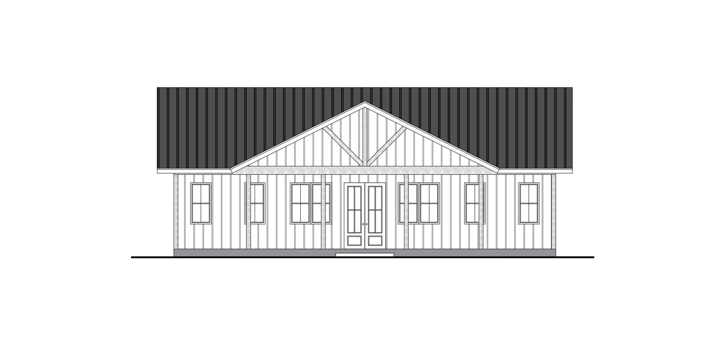 PL-61101-B Brandy Barndominium House Plan