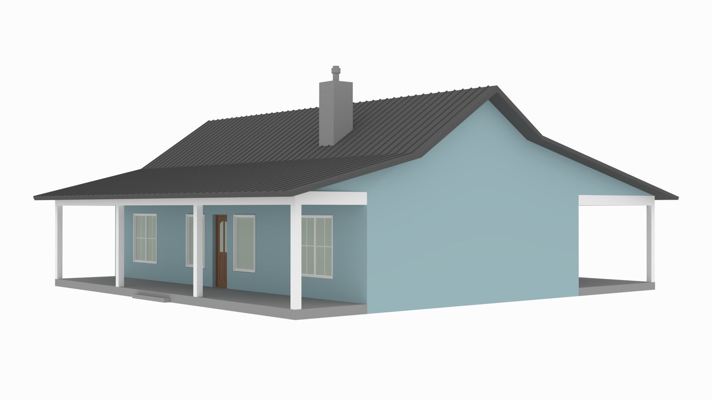 RP-10002-B Bridgett Barndominium House Plan